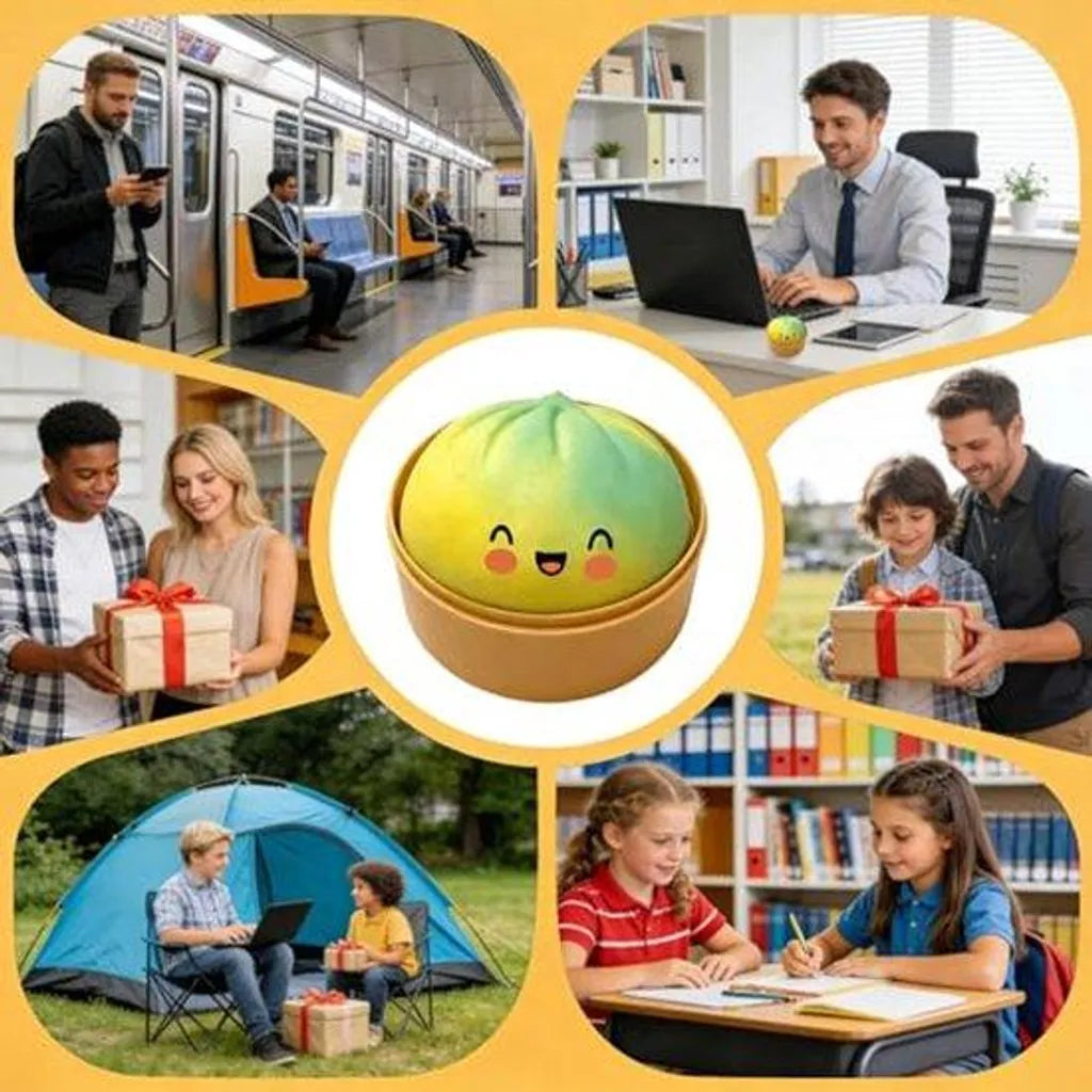 Massa de modelar macia em formato de bolinho com glitter (1 unidade) – Brinquedo antiestresse para aliviar a ansiedade – Brinquedo sensorial de retorno lento – Design de arco-íris