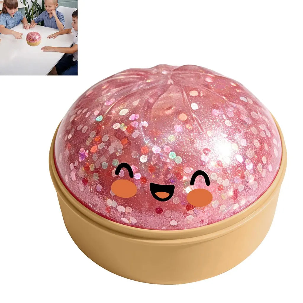 Bolinho de massa fofinho e macio – Design misterioso de Bao, brinquedo antiestresse, bolas grandes e luminosas, adequado para crianças e adultos.