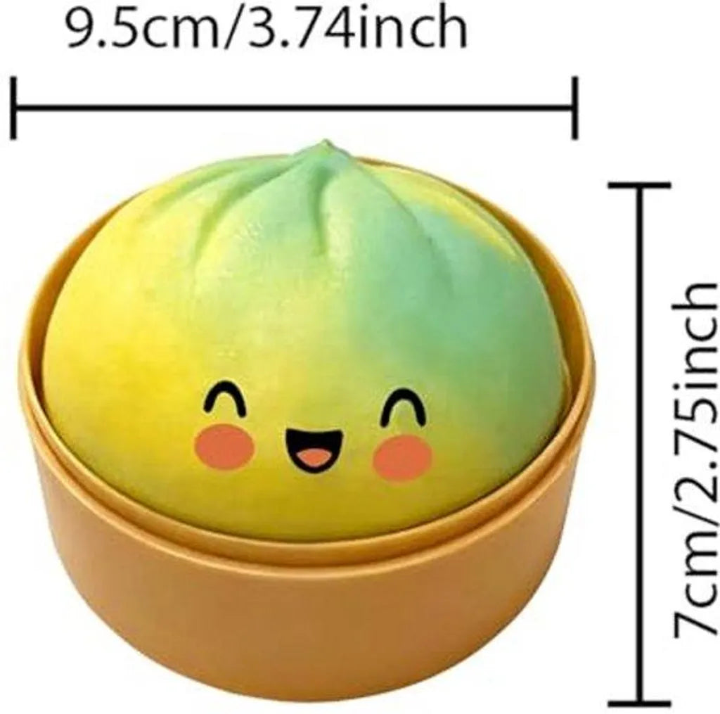 Massa de modelar macia em formato de bolinho com glitter (1 unidade) – Brinquedo antiestresse para aliviar a ansiedade – Brinquedo sensorial de retorno lento – Design de arco-íris