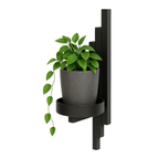 Estante para plantas montado en la pared - Estante de flores colgante - Hecho de metal - Decoración de pared moderna para sala de estar, habitación de adolescente, dormitorio, cocina - 12 x