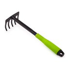 Ancinho pequeno para jardim com 5 palhetas – Ancinho à mão de aço, ferramenta de cuidado do jardim, pega ergonómica, largura de trabalho 85 mm