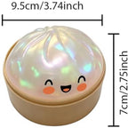 Minicee Squishy Dumpling Brinquedo Anti-Stress – Bola Macia para Apertar com Glitter