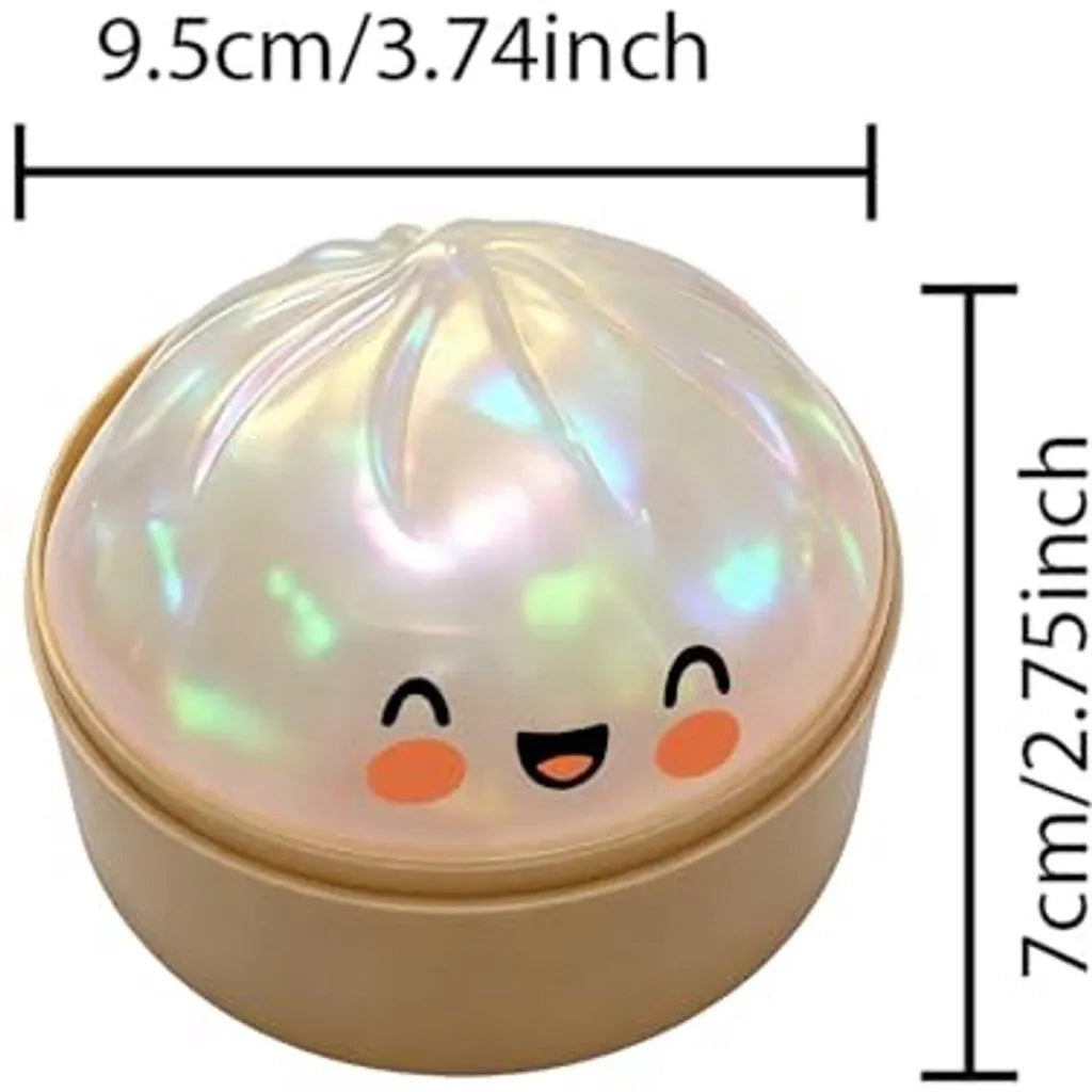 Minicee Squishy Dumpling Brinquedo Anti-Stress – Bola Macia para Apertar com Glitter