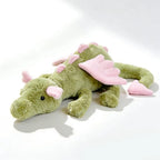 Brinquedo de pelúcia macio – Almofada de dragão, brinquedo de pelúcia de dragão – 60 cm – Fofo e aconchegante – Dinossauro de pelúcia para abraçar – Verde