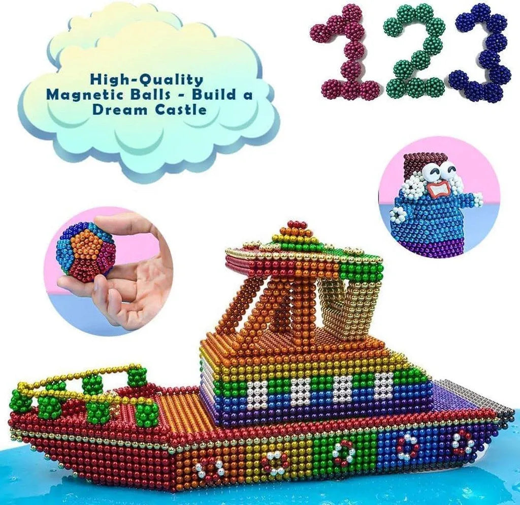 Kit de construção 3D com 216 peças – Brinquedo criativo para montar modelos, ideal para crianças e adultos.