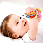 Conjunto de meias, meias com chocalho e pulseira Minicee para bebês de 0 a 12 meses. Brinquedo de chocalho para os pés e mãos.