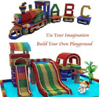 Kit de construção 3D com 216 peças – Brinquedo criativo para montar modelos, ideal para crianças e adultos.