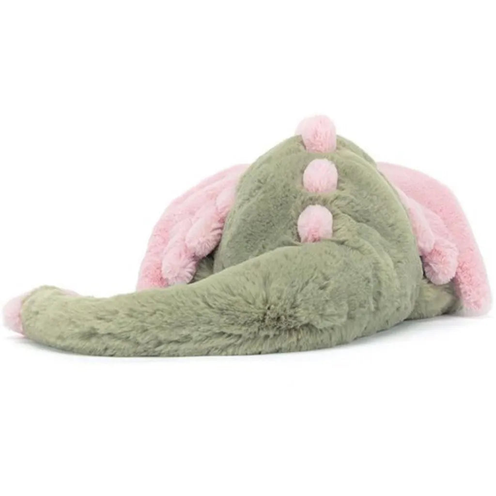 Brinquedo de pelúcia macio – Almofada de dragão, brinquedo de pelúcia de dragão – 60 cm – Fofo e aconchegante – Dinossauro de pelúcia para abraçar – Verde