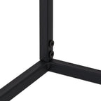 Floreira de metal, 70 x 55 x 20 cm, plantas bancais, sala de estar e cozinha, suporte para vasos retangular, preto