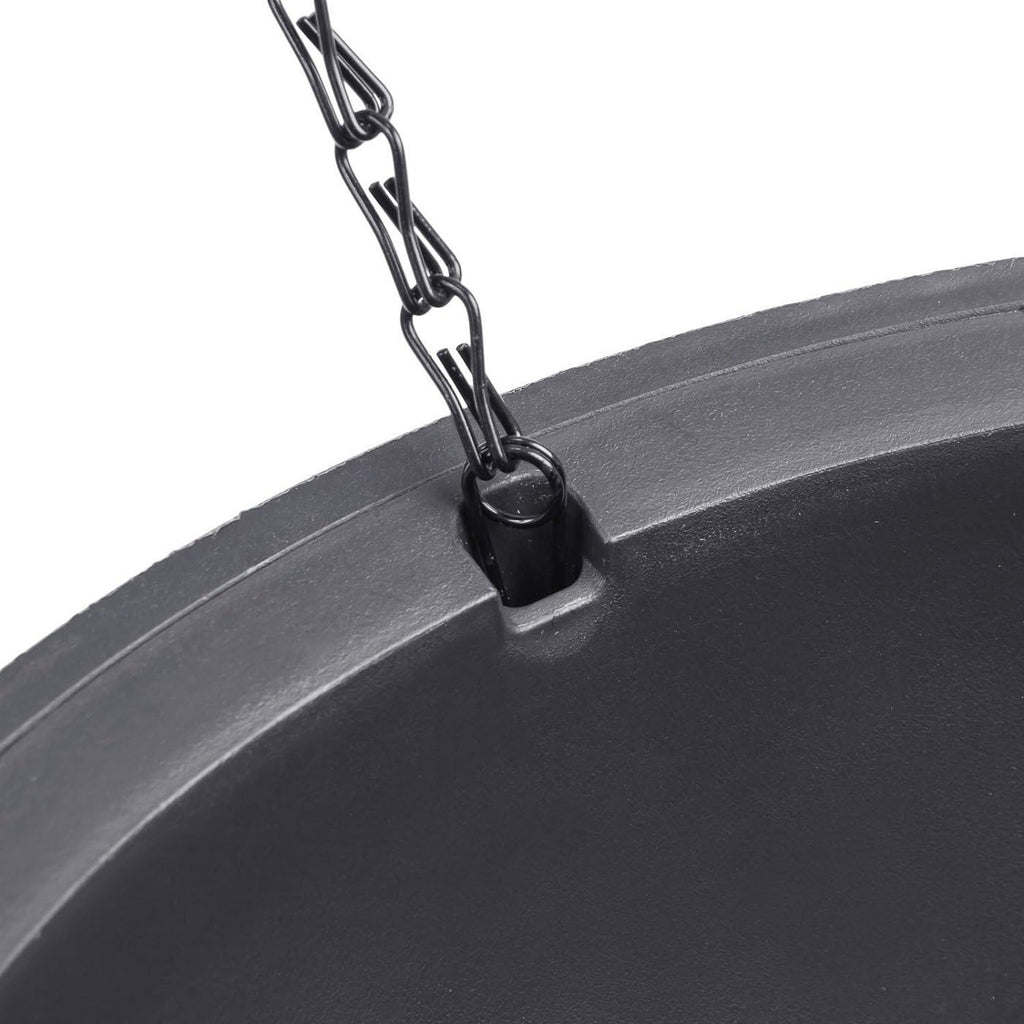 Maceta Suspensa com 3 Correntes; 100% Material Reciclado; 35 x 35 x 22 cm; Capacidade 8,6 L; Corpo de Rattan