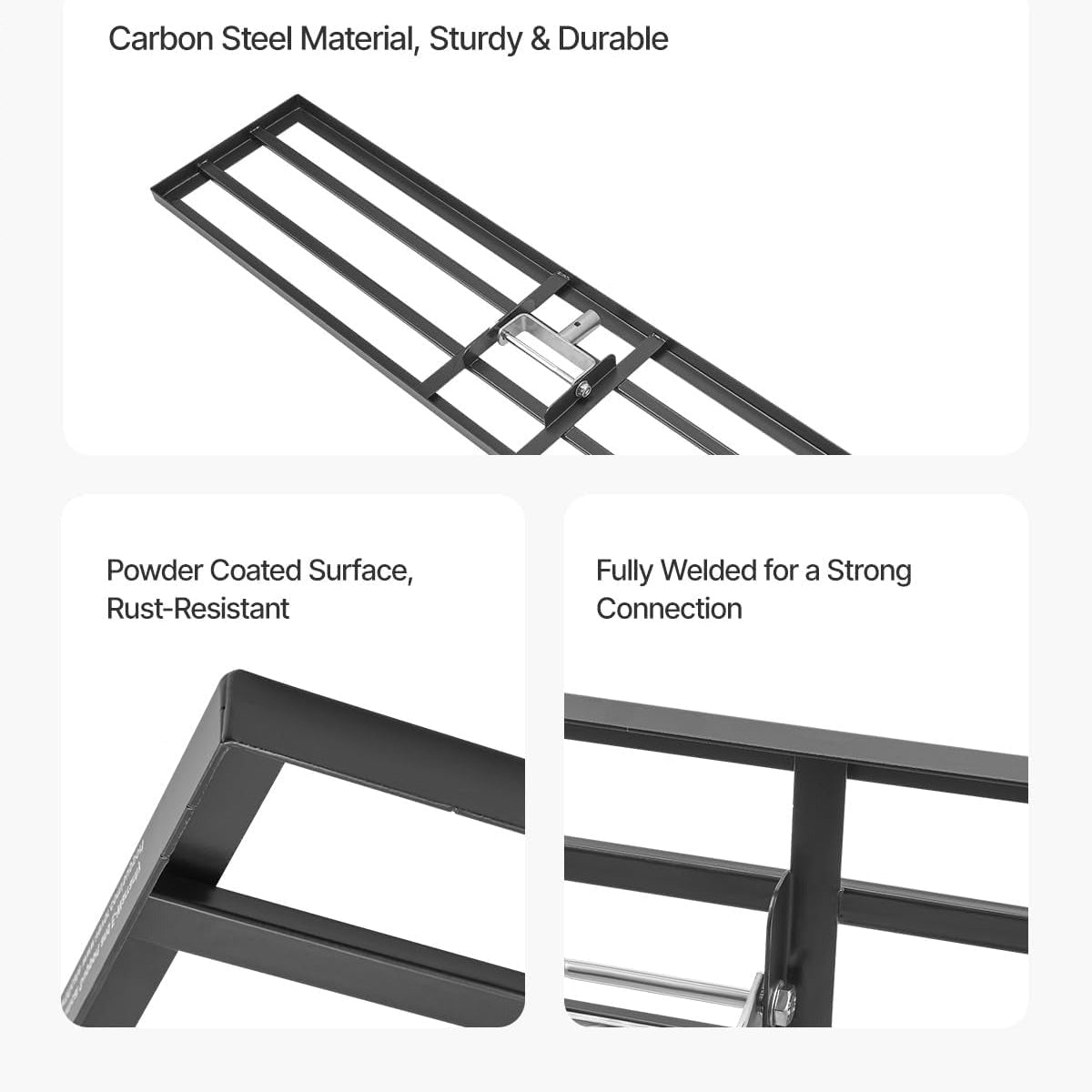 Ancinho nivelador de relvado com alça, placa de chão de 254 x 1219 mm, nivelador de chão de aço carbono resistente à oxidação, 2 altura ajustável, para campo de golfe, pátio